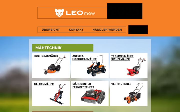 Screenshot of leomow.de
