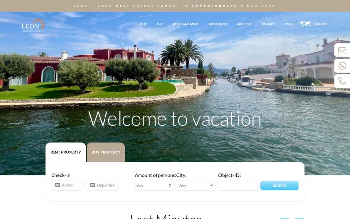 Screenshot of leon-inmobiliaria.com