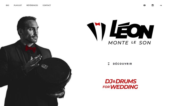 Screenshot of leon-monte-le-son.com