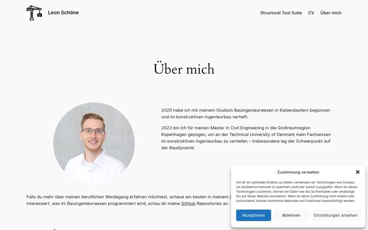 Screenshot of leon-schoene.de