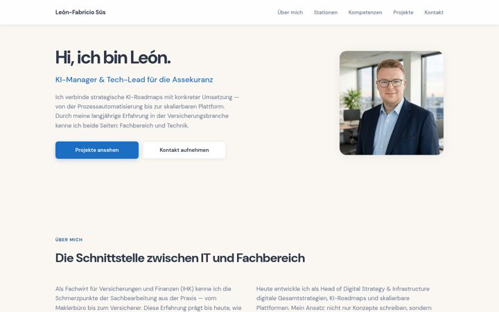 Screenshot of leon-sues.de