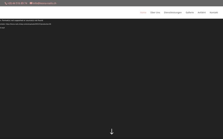 Screenshot of leona-nails.ch