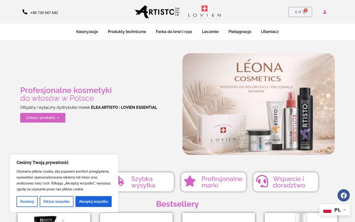 Screenshot of leona.com.pl