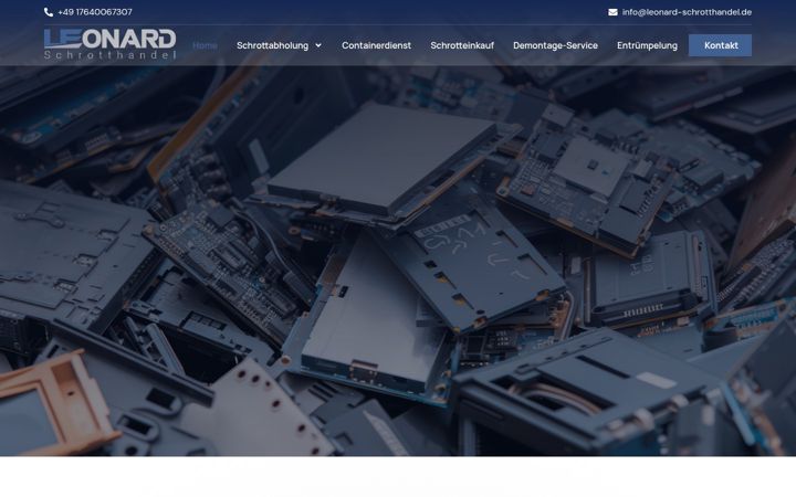 Screenshot of leonard-schrotthandel.de