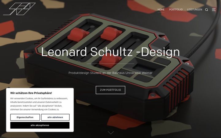 Screenshot of leonard-schultz-design.de