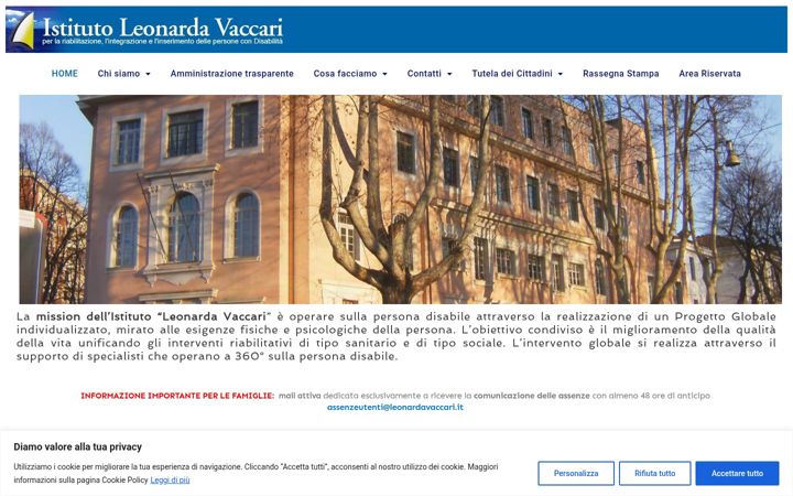Screenshot of leonardavaccari.it