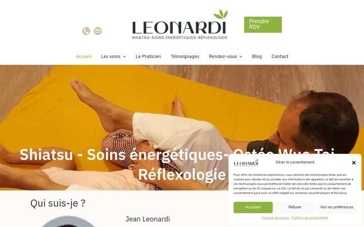 Screenshot of leonardi-shiatsu.fr