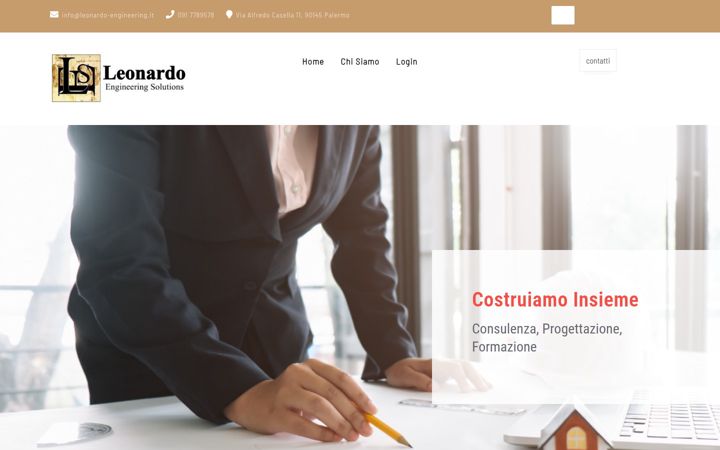 Screenshot of leonardo-engineering.it