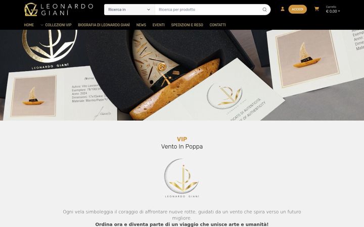 Screenshot of leonardo-giani.it