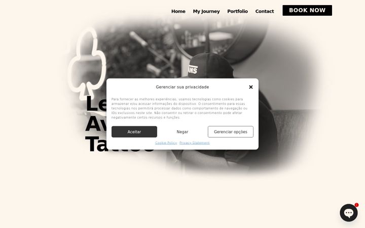 Screenshot of leonardoavelartattoo.com.br