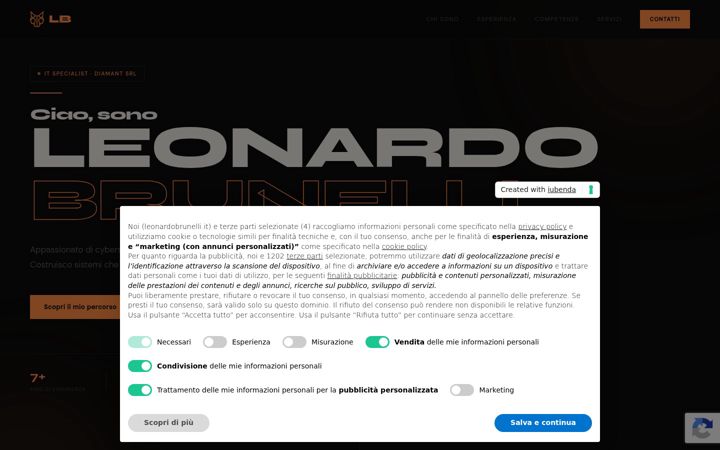 Screenshot of leonardobrunelli.it
