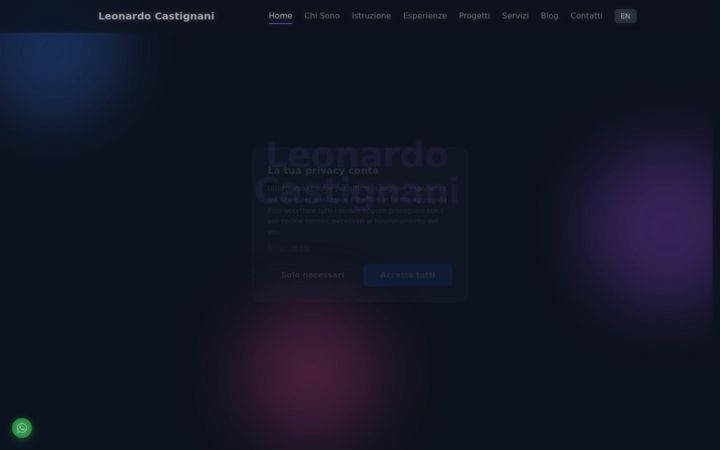 Screenshot of leonardocastignani.it