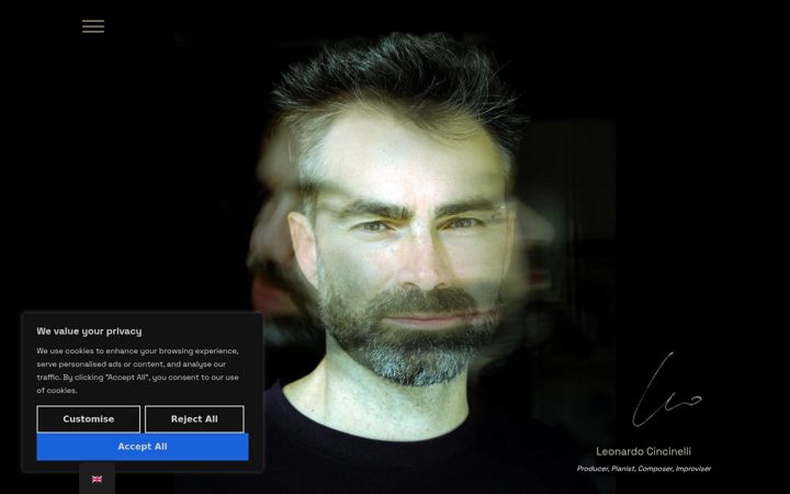 Screenshot of leonardocincinelli.com