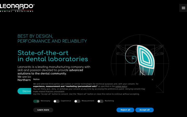 Screenshot of leonardodental.it