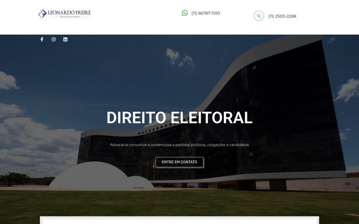 Screenshot of leonardofreire.com.br