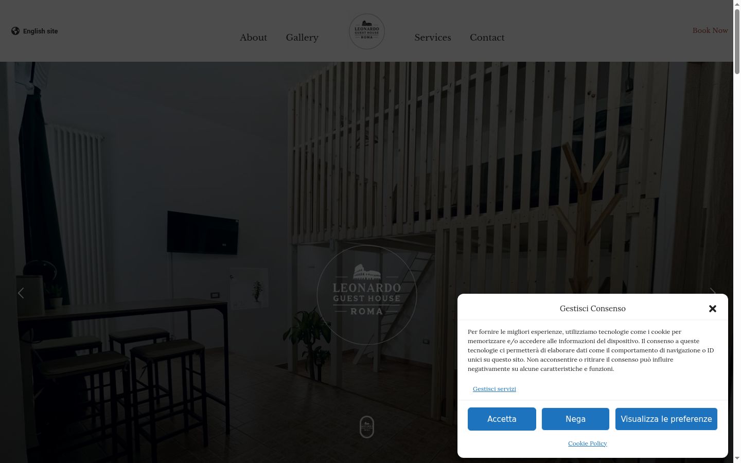 Capture d'écran de la bannière de consentement affichée avant toute interaction