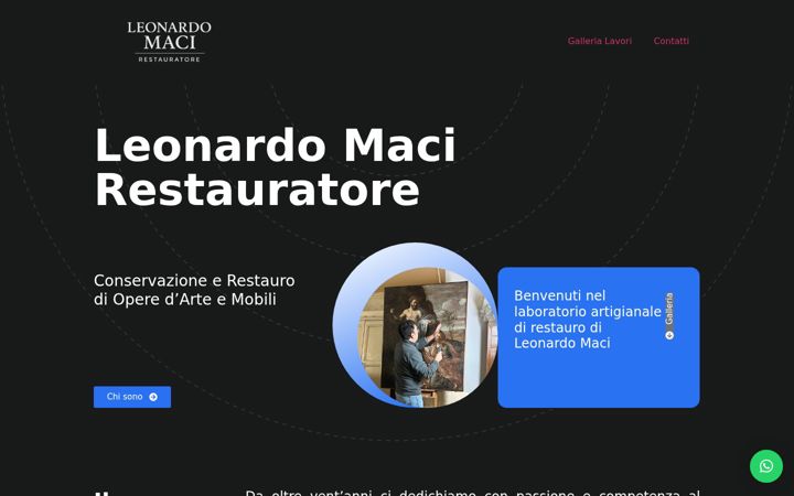 Screenshot of leonardomaci.it
