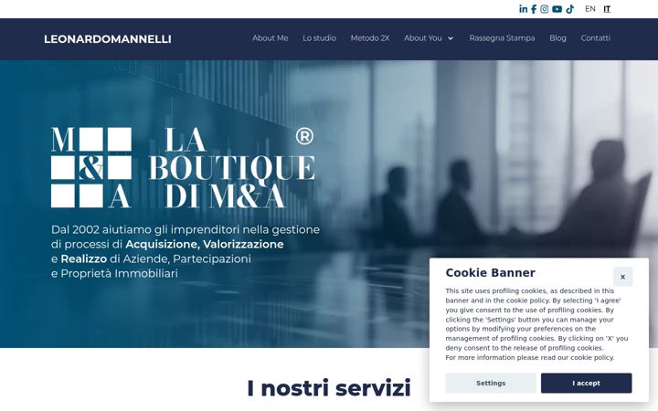 Screenshot of leonardomannelli.it