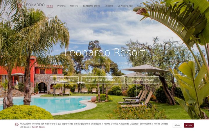 Screenshot of leonardoresort.com