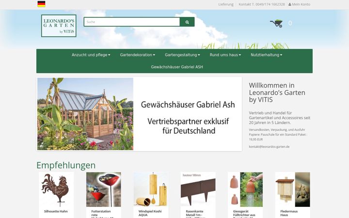 Screenshot of leonardos-garten.de