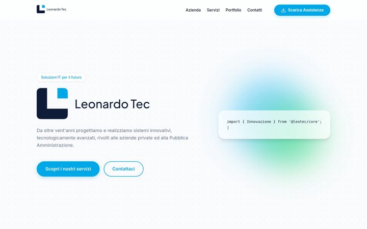 Screenshot of leonardotec.it
