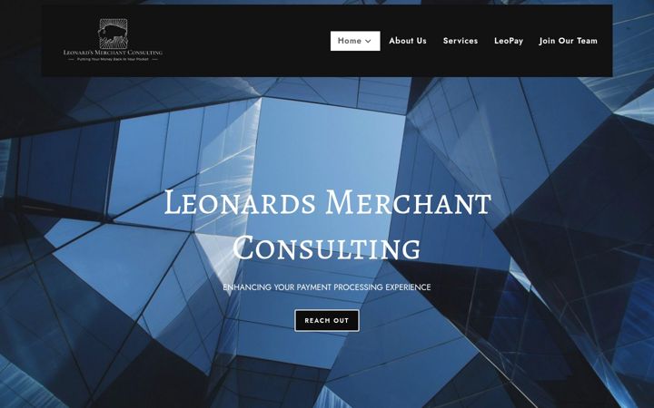 Screenshot of leonardsmerchantconsulting.com