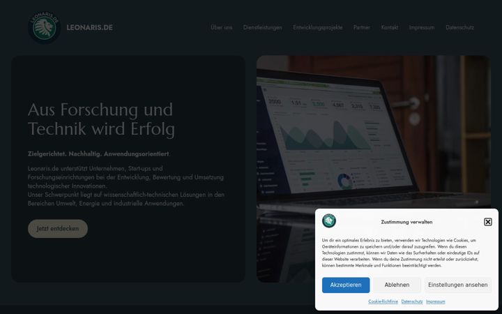 Screenshot of leonaris.de