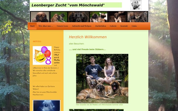 Screenshot of leonberger-vom-moenchswald.de