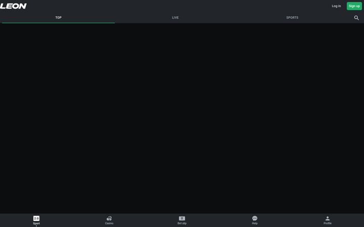 Screenshot of leonbet.co.tz