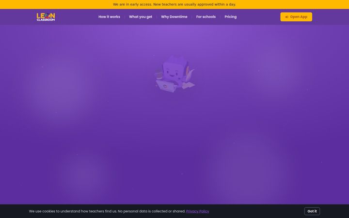 Screenshot of leonclassroom.com