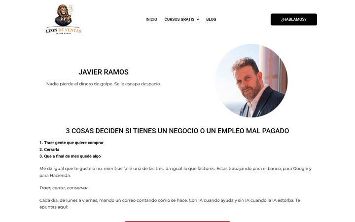 Screenshot of leondeventas.es