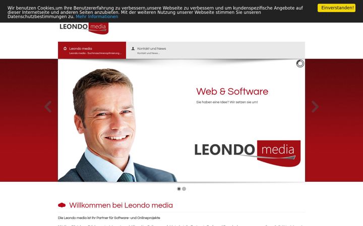 Screenshot of leondo-media.de
