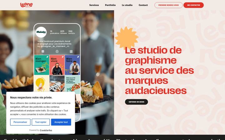 Screenshot of leone-studiographique.fr