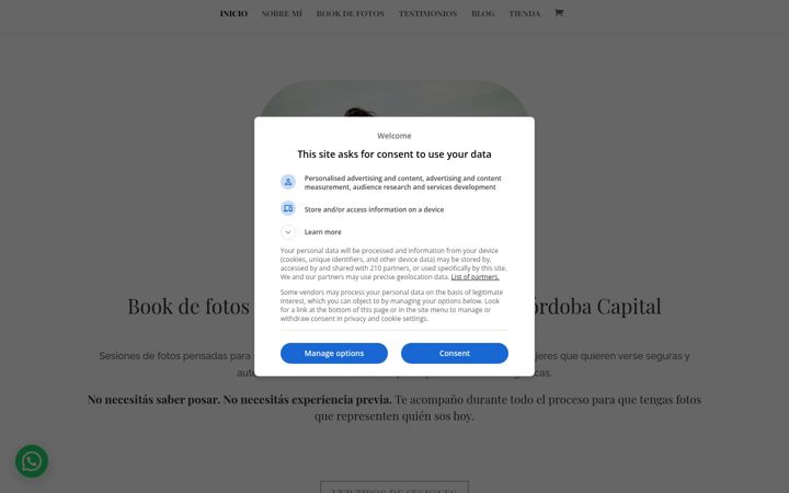 Screenshot of leonelaarguello.com
