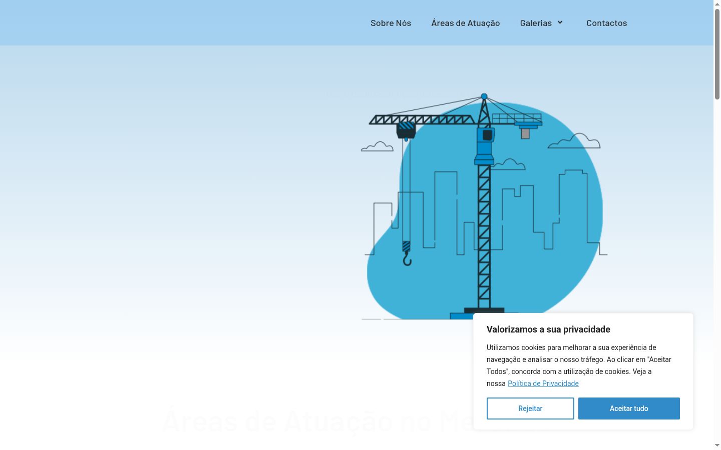 Screenshot des Einwilligungsbanners vor jeglicher Interaktion