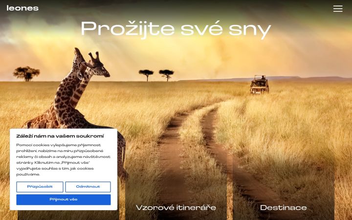 Screenshot of leones.cz