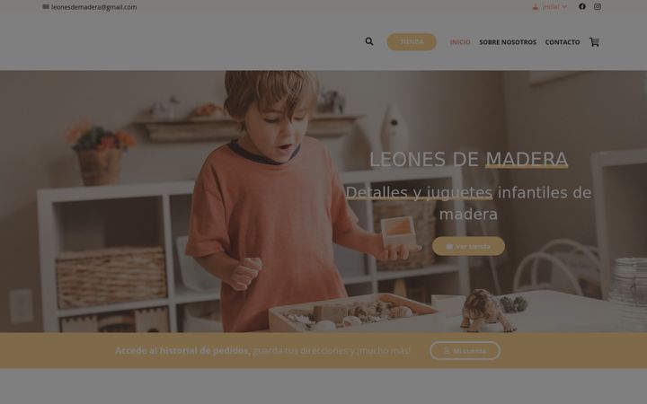 Screenshot of leonesdemadera.com