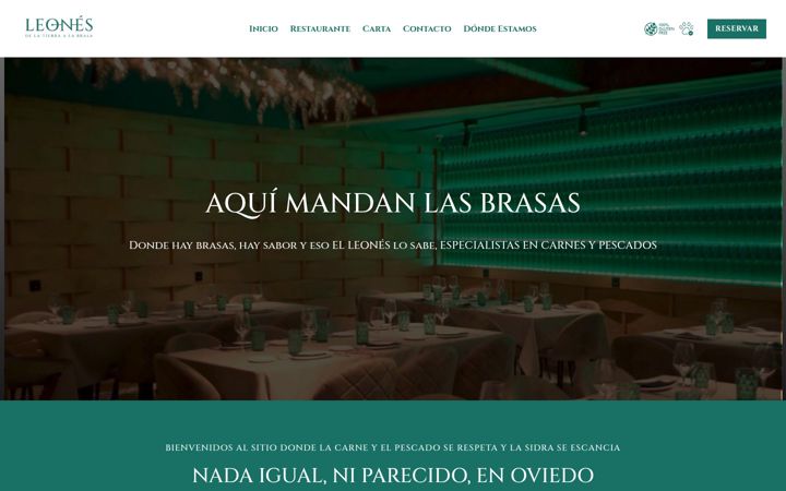 Screenshot of leonesoviedo.com