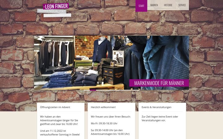 Screenshot of leonfinger.de