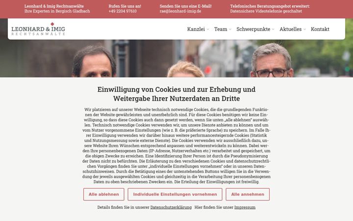 Screenshot of leonhard-imig.de