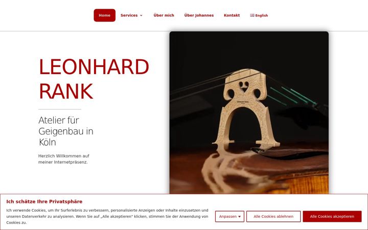 Screenshot of leonhard-rank.de