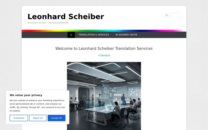 Screenshot of leonhard-scheiber.org