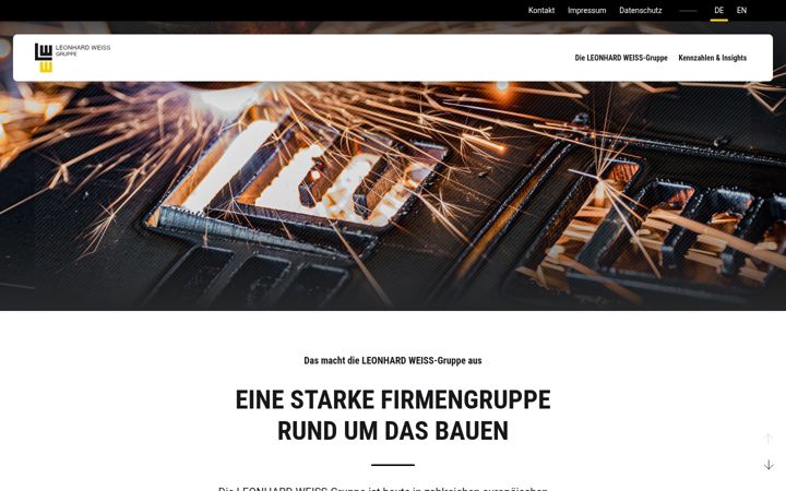 Screenshot of leonhard-weiss.com