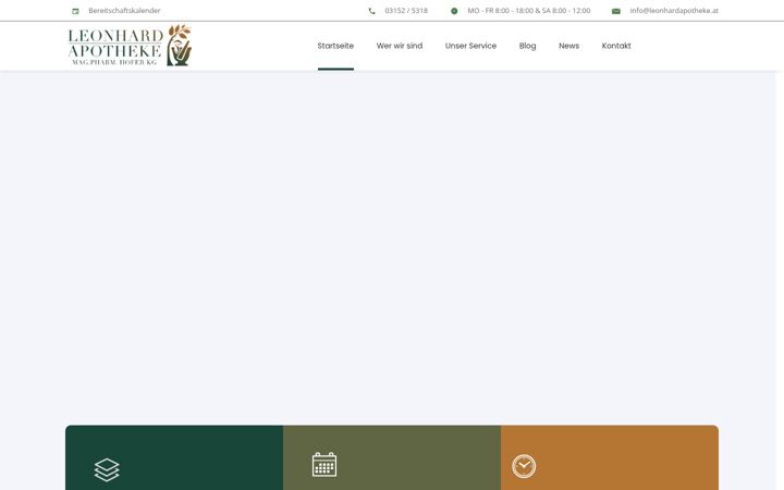 Screenshot of leonhardapotheke.at