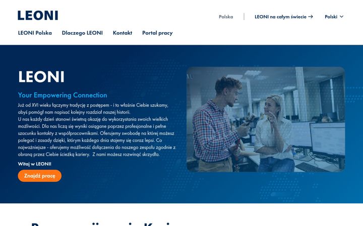 Screenshot of leoni-polska.com