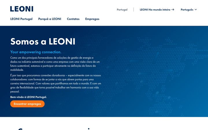 Posnetek zaslona leoni-portugal.com