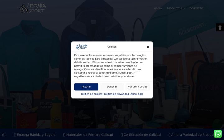 Screenshot of leonia.es