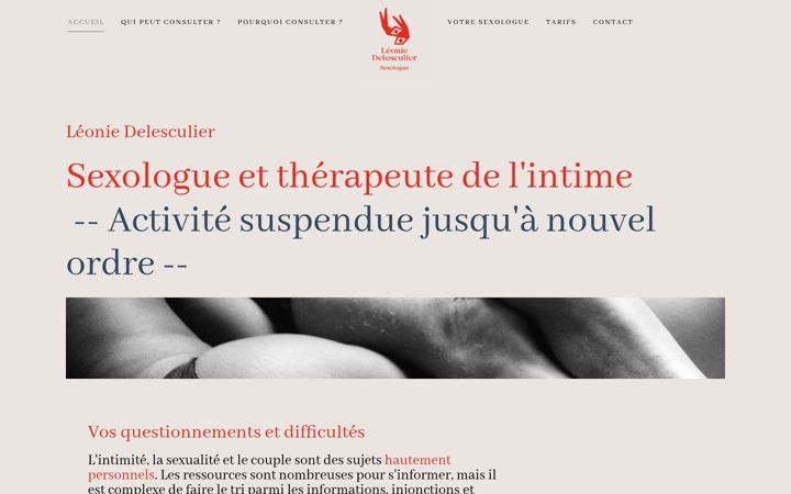 Screenshot of leoniedelesculier.fr
