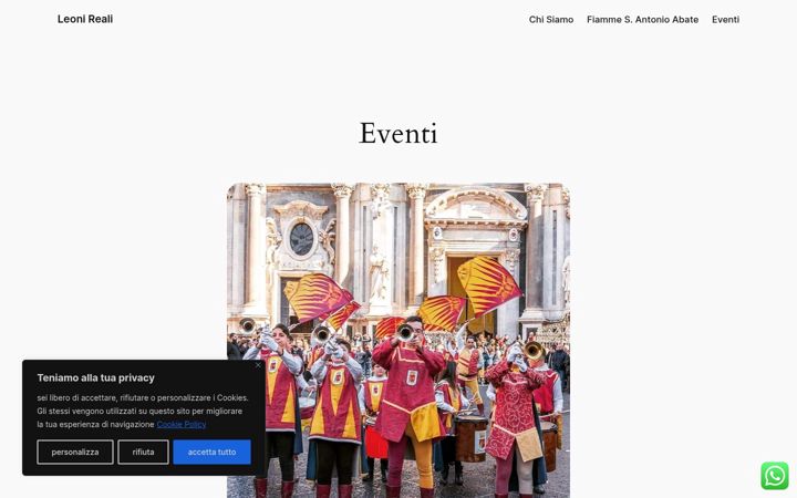 Screenshot of leonireali.it