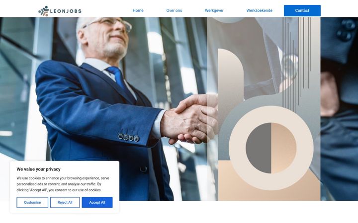 Screenshot of leonjobs.nl